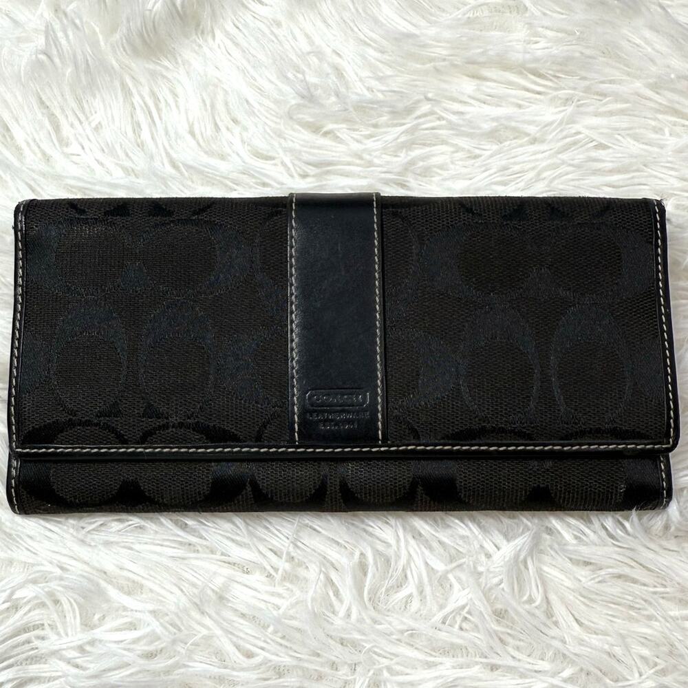 y2k COACH Black Wallet
